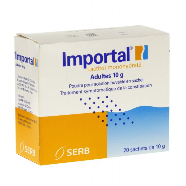 Importal 10 G (Lactitol) Poudre Pour Solution Buvable En Sachets (20)