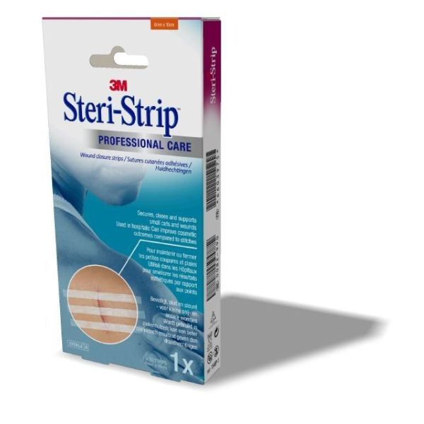 Steristrip Adhesive Microporeuse Suture Cutanee Ref:1546 10Cm*0,6Cm Bandelette 10