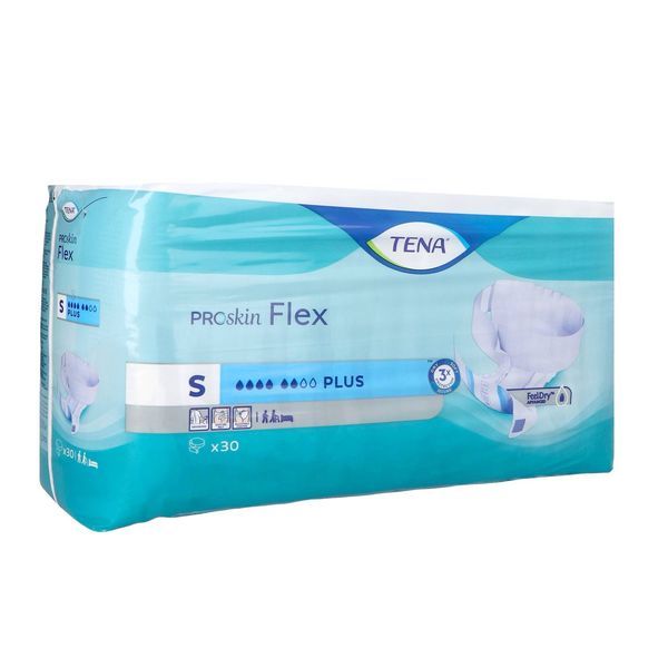 TENA FLEX PLUS Change complet avec ceinture de fixation pour adulte, small (ref. 723130), sac 30