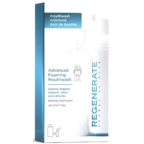 REGENERATE ADVANCED FOAMING MOUTHWASH BAIN DE BOUCHE Bain de bouche fluoré, format nomade, fl 50 ml