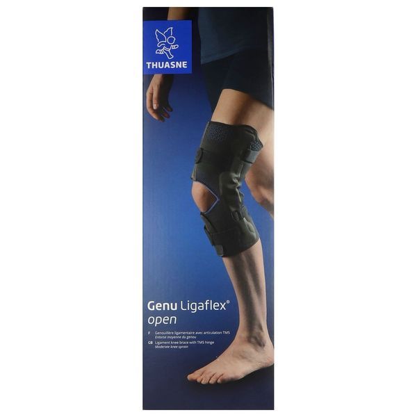 GENU LIGAFLEX OPEN Genouillère ligamentaire articulée, bilatérale, courte, taille 3, unité