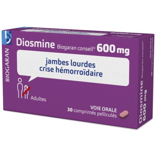 Diosmine Biogaran Conseil 600 Mg Comprime Pellicule B/30