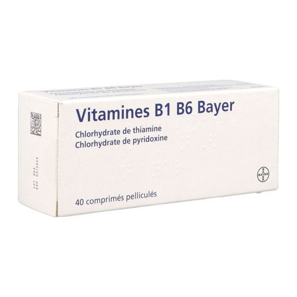 VITAMINE B1 B6 BAYER COMPRIME PELLICULE B/40