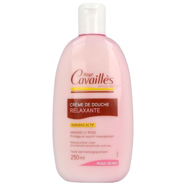 ROGE CAVAILLES CREME DE DOUCHE Crème de douche, beurre d'amande et rose, fl 250 ml