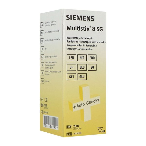 Multistix 8 Sg Urinaires Ref.2304 Bandelette 100