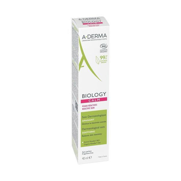BIOLOGY CALM SOIN DERMATOLOGIQUE APAISANT Crème apaisante à l'avoine rhéalba bio, tube 40 ml