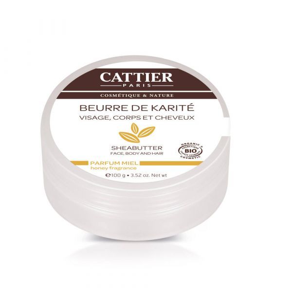 Cattier Beurre de Karité parfum miel Bio - pot 100 g