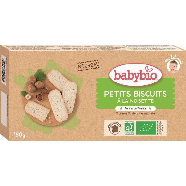 Babybio Petits biscuits à la noisette BIO - 160 g