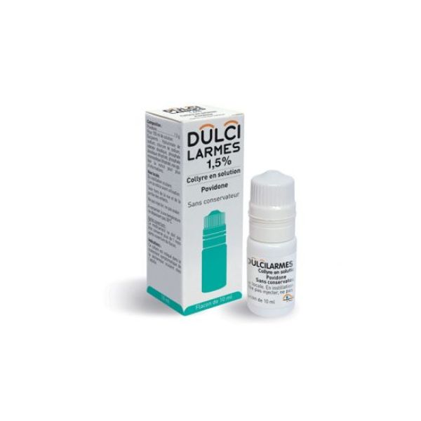 Dulcilarmes 1,5% (Povidone) Collyre En Solution 10 Ml En Flacon Compte-Gouttes