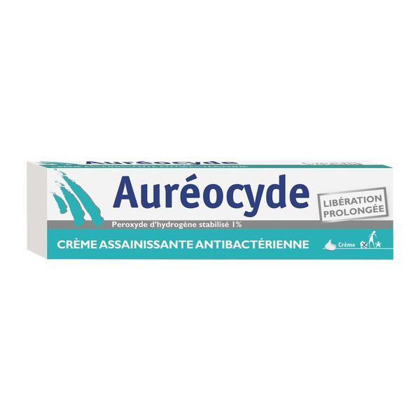 AUREOCYDE Crème assainissante, antibactérienne à usage cutanée, tube 15 g