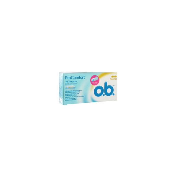 OB PRO COMFORT Tampon périodique à bout arrondi, sans applicateur, normal (ref. K803205), bt 16