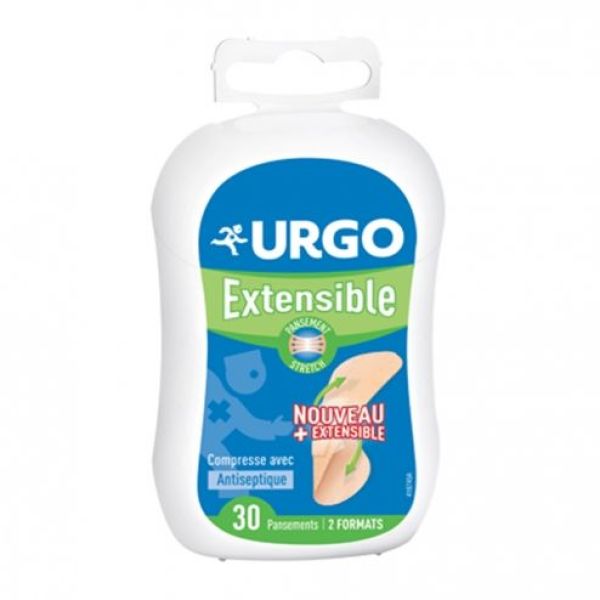 Urgo Pansements Extensibles - 6Pans 3,4*7,2Cm Et 24 Pans 2*7,2Cm 30