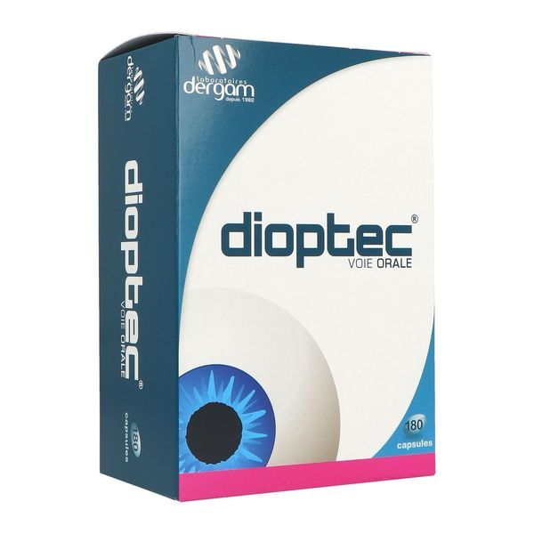 DIOPTEC Capsule, complément alimentaire naturel à visée oculaire, bt 180