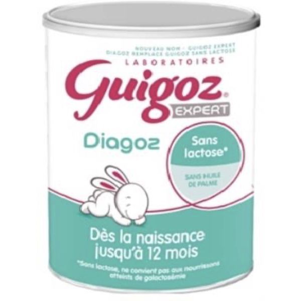 GUIGOZ EXPERT DIAGOZ Lait pour nourrisson 1er âge et lait de suite en poudre, bt 400 g
