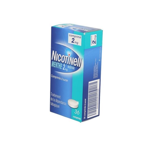 Nicotinell Menthe 2 Mg (Nicotine) Comprime A Sucer Comprimes A Sucer Sous Plaquettes Thermoformees (Pvc/Pe/Pvdc/Pe/Pvc-Aluminium) B/36