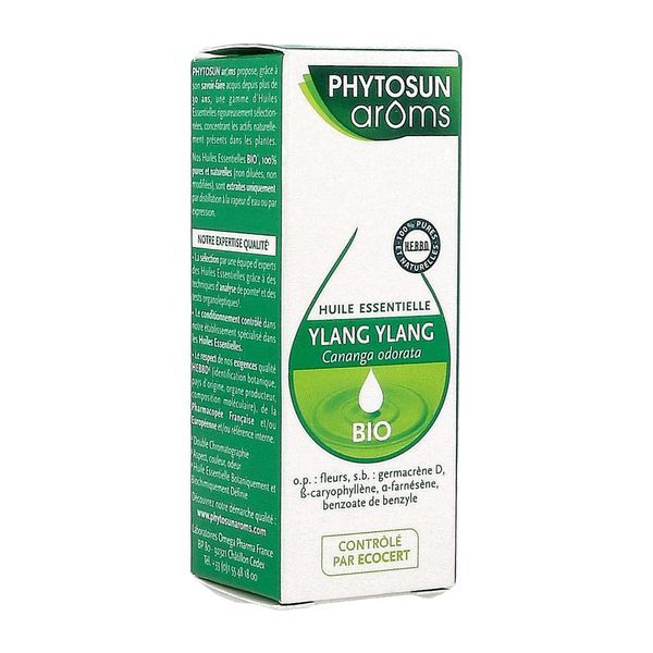 PHYTOSUN AROMS HUILE ESSENTIELLE BIO Huile essentielle d'ylang ylang bio, fl 5 ml