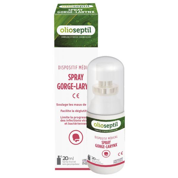 Olioseptil Spray Olioseptil : Gorge-Larynx (Voies Respiratoires) - 20 ml