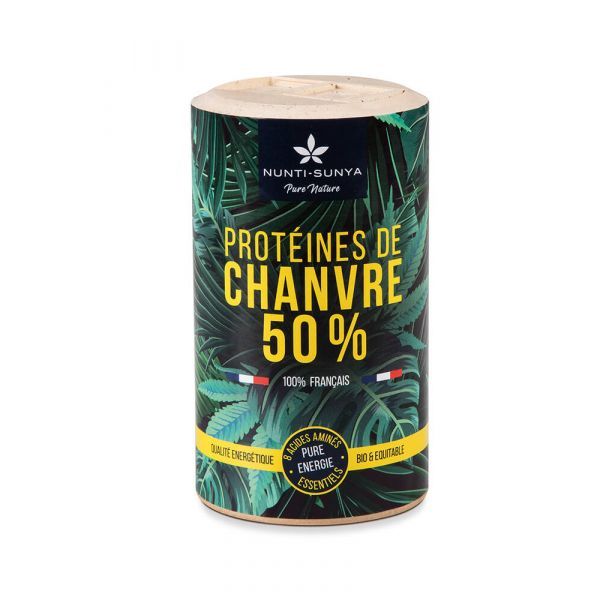 Nunti Sunya Poudre de protéines de Chanvre 50 % origine France BIO - 200 g