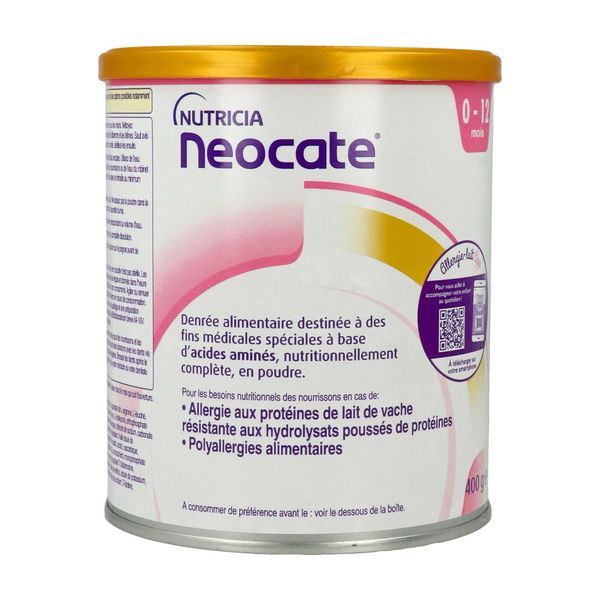 GALLIA BEBE EXPERT NEOCATE H 0-12 MOIS Denrée alimentaire destinée à des fins médicales spéciales, bt 400 g