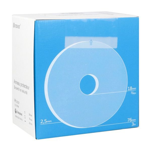 BRAVA ANNEAU PROTECTEUR Anneau protecteur cutané, à usage unique, 18 mm - 76 mm, épaisseur 2,5 mm (ref. 120321), bt 10