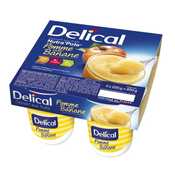 Delical Nutra'Pote Pomme Banane Compotes 200 G Bt 4