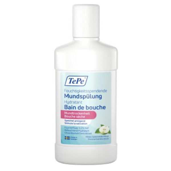 TEPE BAIN DE BOUCHE HYDRATANT AROMATISE Bain de bouche fluoré hydratant, pomme - menthe douce, fl 500 ml