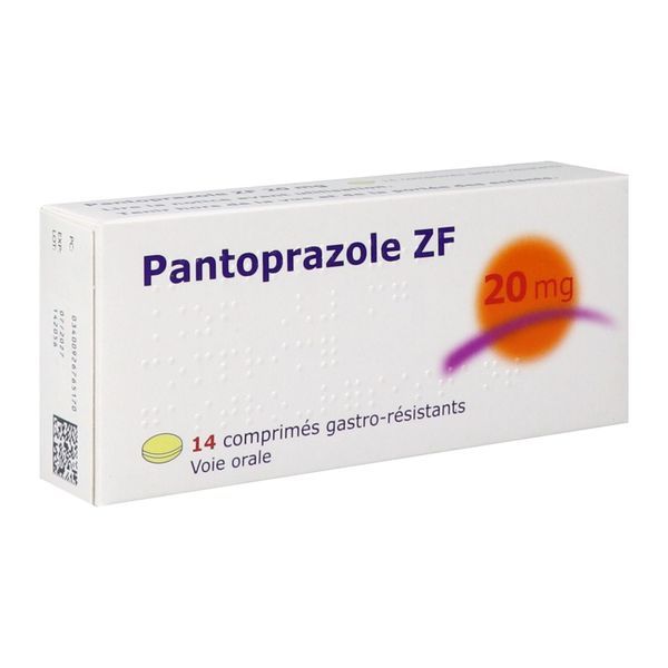 Pantoprazole Zf 20 Mg Comprime Gastro-Resistant B/14