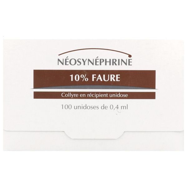 Neosynephrine 10 Pour Cent Faure Collyre En Recipient Unidose B/100