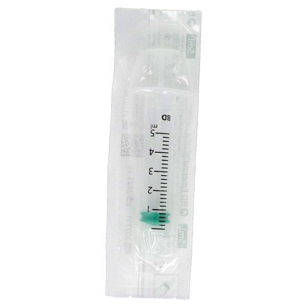 BD EMERALD SANS AIGUILLE Seringue 3 pièces à usage unique, stérile, 5 ml (ref. 307731)), unité