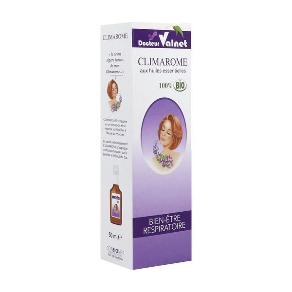 CLIMAROME VOIES RESPIRATOIRES DOCTEUR VALNET Solution désinfectante des voies respiratoires, vapo 50 ml