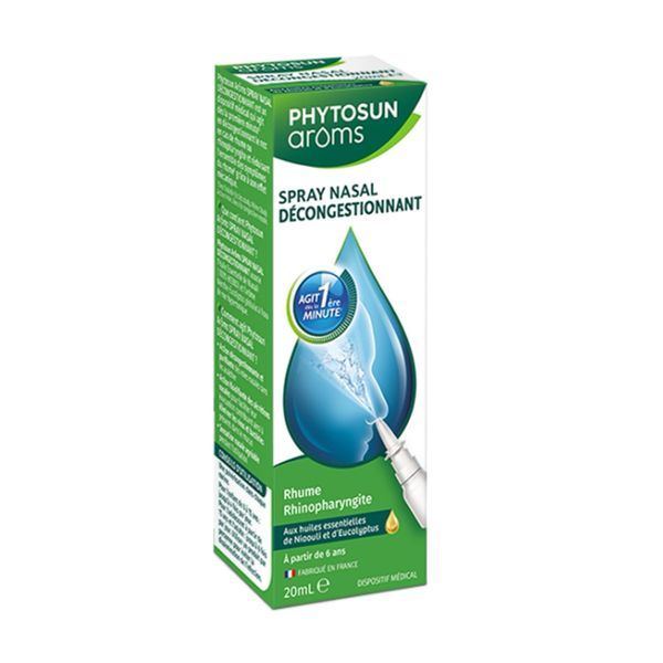 PHYTOSUN AROMS SPRAY NASAL Spray nasal décongestionnant, spray 20 ml