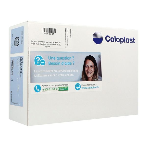 ALTERNA PLUS SYSTEME 1 PIECE FERMEE Poche Maxi fermée, filtre intégré, système 1 pièce, opaque, à découper, diamètre 20 mm à 75 mm, bt 30