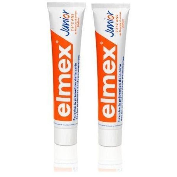 Elmex junior 7 - 12 ans  lot de 2 x 75 ml