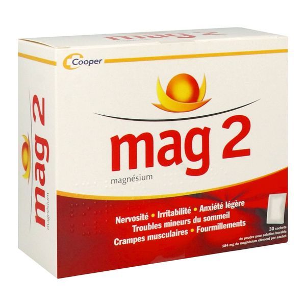 MAG 2 POUDRE POUR SOLUTION BUVABLE EN SACHET B/30