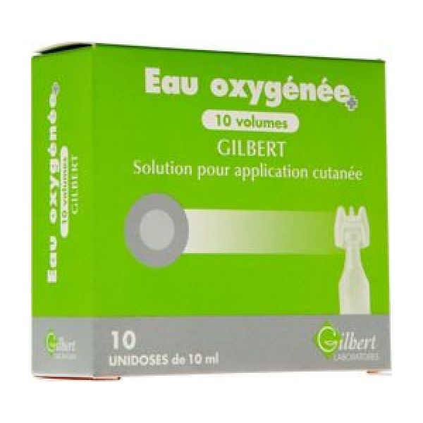 Eau Oxygenee 10 Volumes Gilbert Solution Pour Application Cutanee En Recipient Unidose B/10