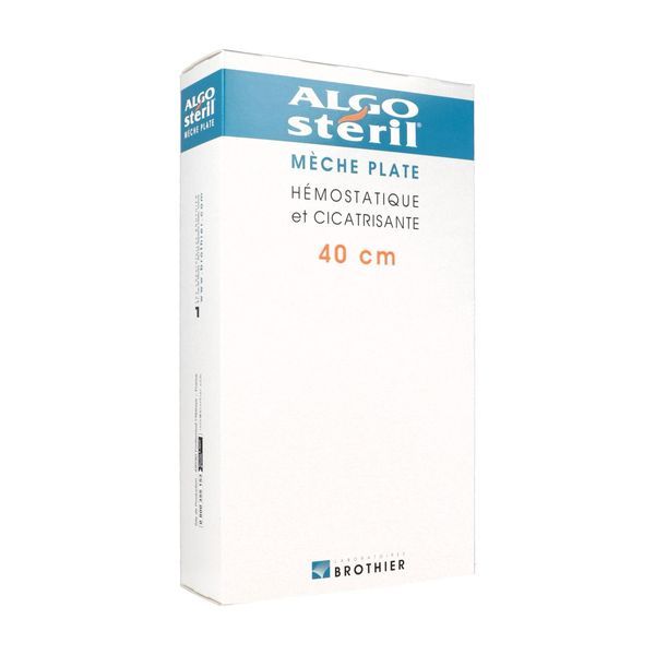 ALGOSTERIL MECHE Pansement d'alginate, mèche plate hémostatique et cicatrisante , stérile, bt 16