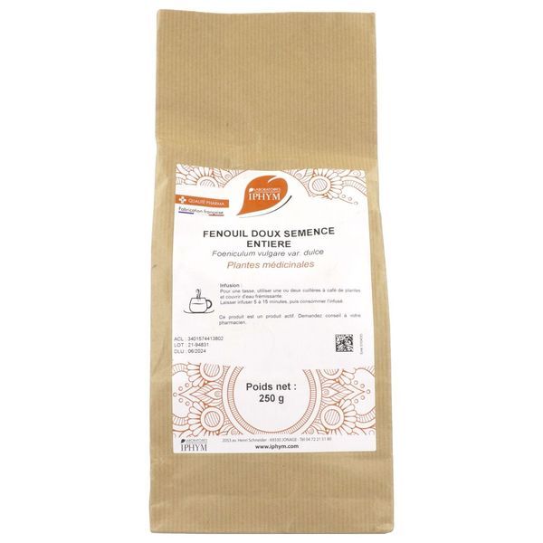 Pharmaplantes Fenouil Doux Semence Entiere 250 G