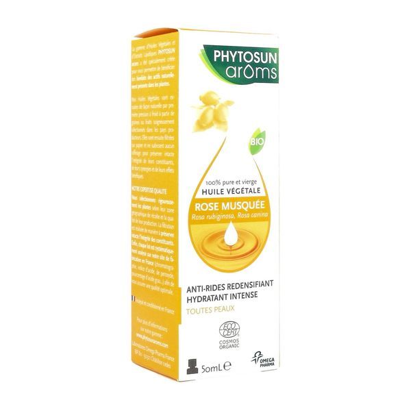 PHYTOSUN AROMS HUILE VEGETALE BIO Huile végétale de rose musquée bio, fl 50 ml