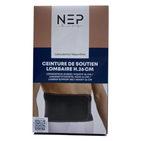 Ceinture Lombaire H26Cm T3 Noir Nep