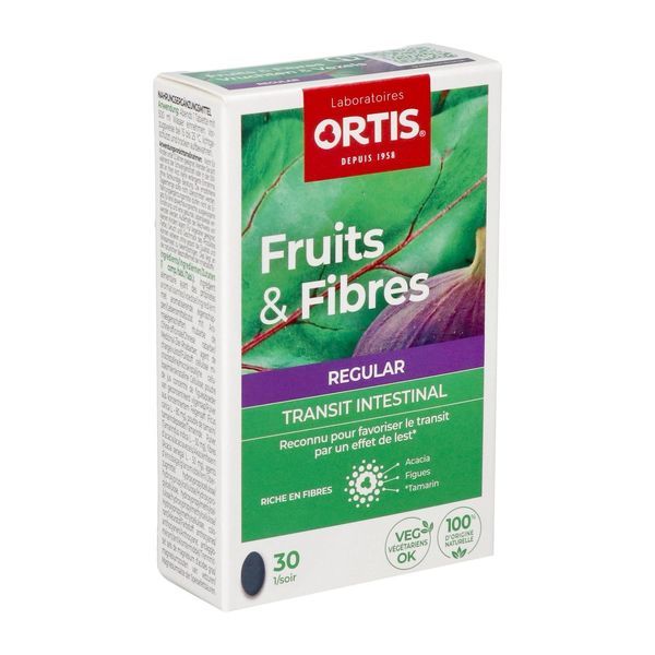 Ortis Fruits & fibres regular - 30 comprimés