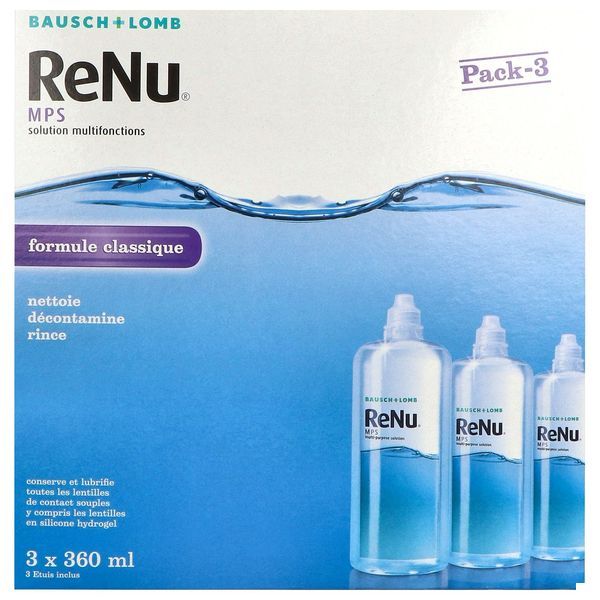 Renu Mps Miltifonctions Pack Economique Sol Pr Lentil Flacon 360 Ml 3