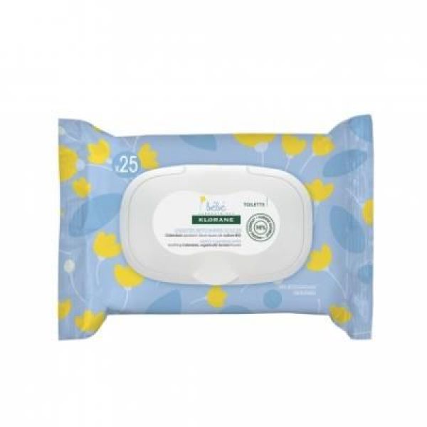 Klorane Bebe Lingettes Nettoyantes Douceur Lingt Sachet 70