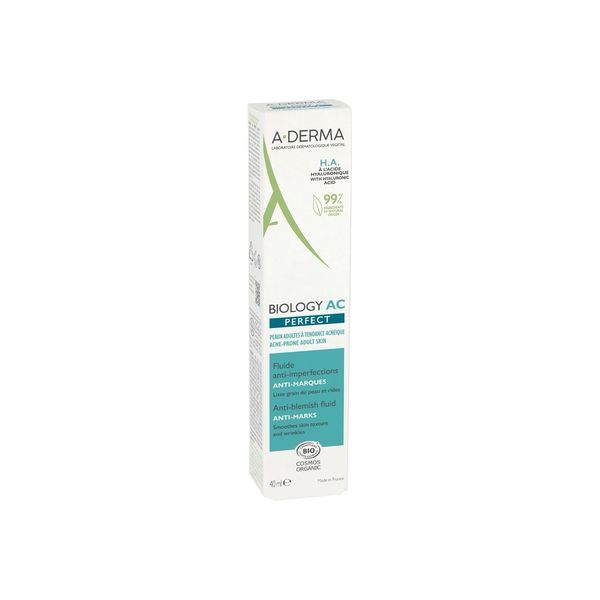 BIOLOGY AC PERFECT FLUIDE ANTIIMPERFECTIONS Fluide anti-imperfections, anti-marques l'Avoine Rhealba bio, tube 40 ml