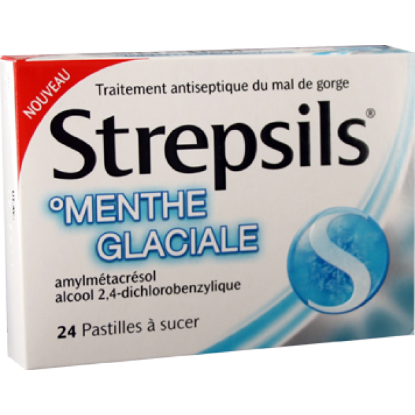 STREPSILS MENTHE GLACIALE pastille à sucer B/24