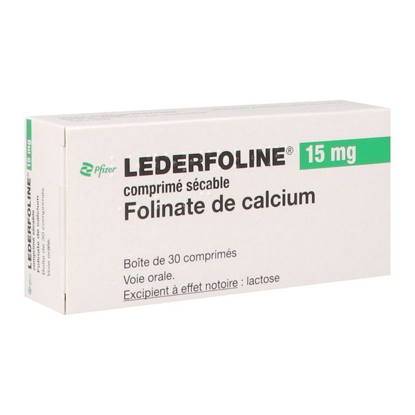 LEDERFOLINE Comprimé sécable sécable 15 mg, boîte 30