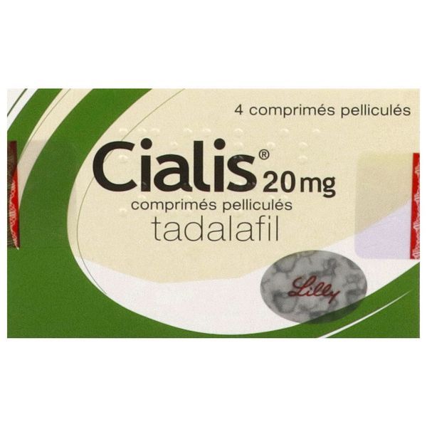 CIALIS COMPRIME PELLICULE 20 MG BOITE DE 4