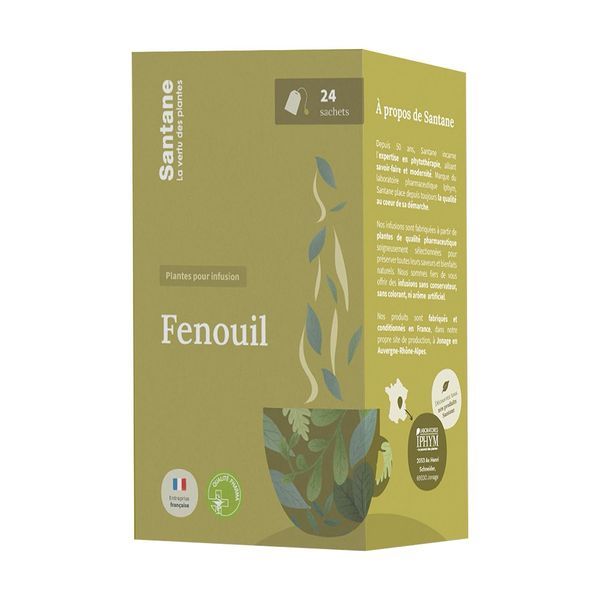 Santane Infusion Fenouil Sachet Boite 24