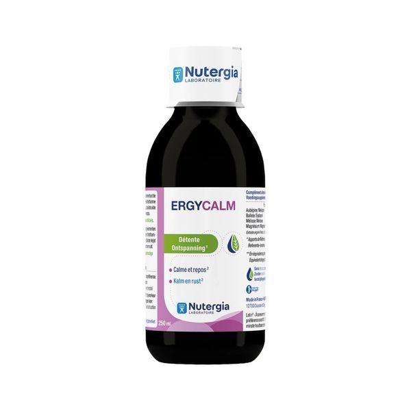 ERGYCALM Solution buvable, complément alimentaire à base de plantes et d'oligoéléments, fl 250 ml