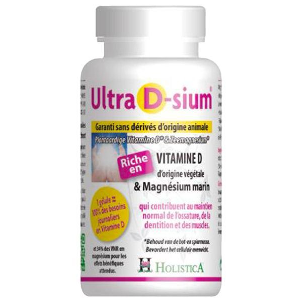 Ultra D-Sium Vitamine D Vegetale Et Magnesium Marin Gelule 60