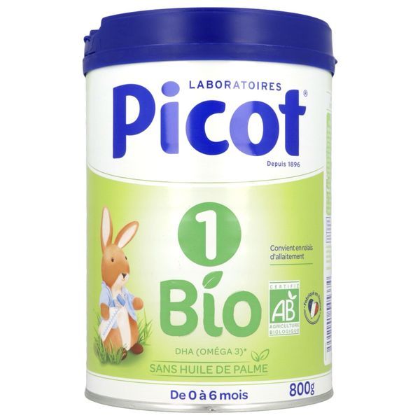 PICOT BIO 1 Lait pour nourrisson 1er âge, bt 800 g